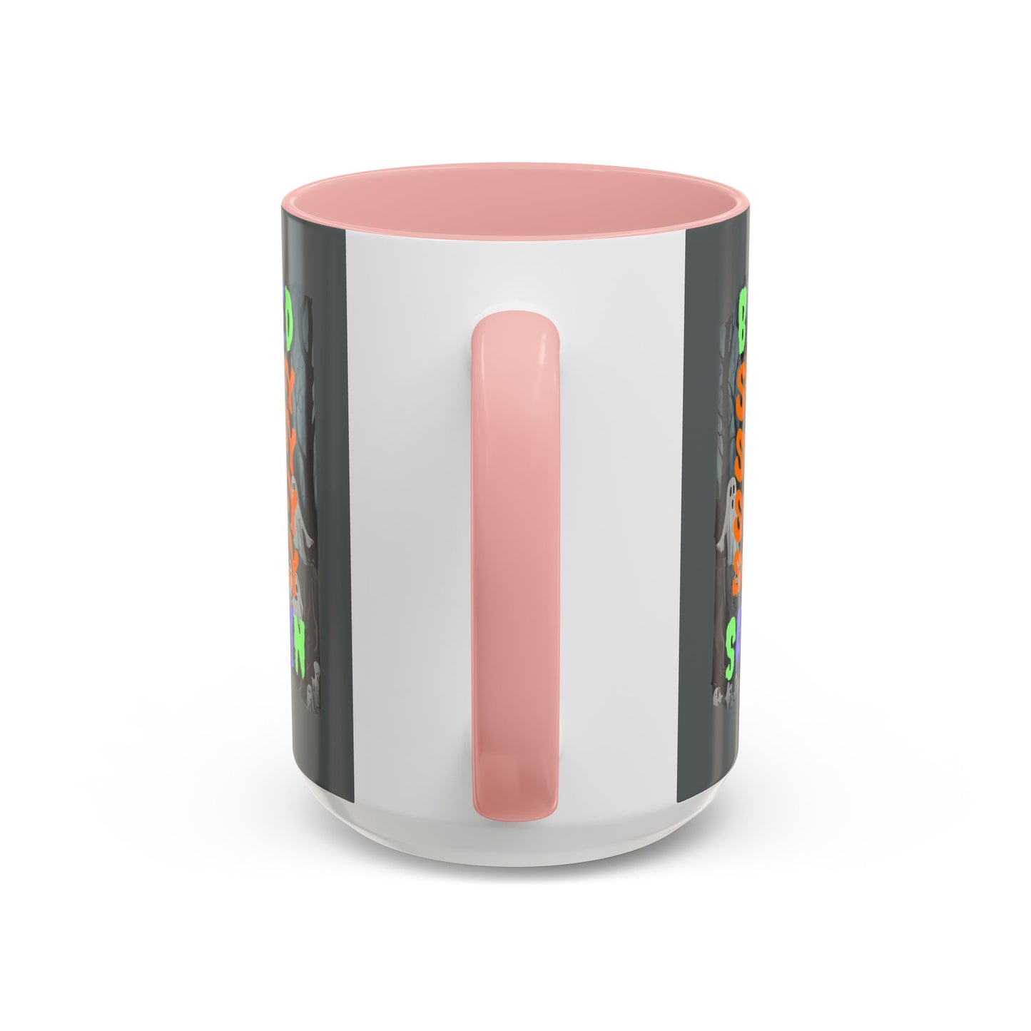 Spooky Blessed Samhain Ghost Mixed font Accent Mug by CreepyCrafts.boo