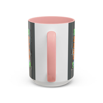 Spooky Blessed Samhain Ghost Mixed font Accent Mug by CreepyCrafts.boo