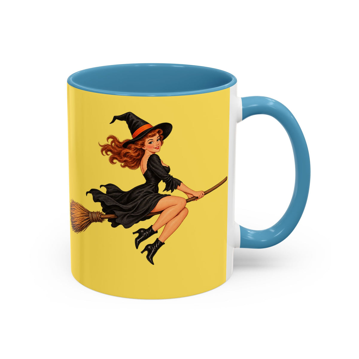 Hazel Hex Yellow Accent Mug by CreepyCrafts.boo