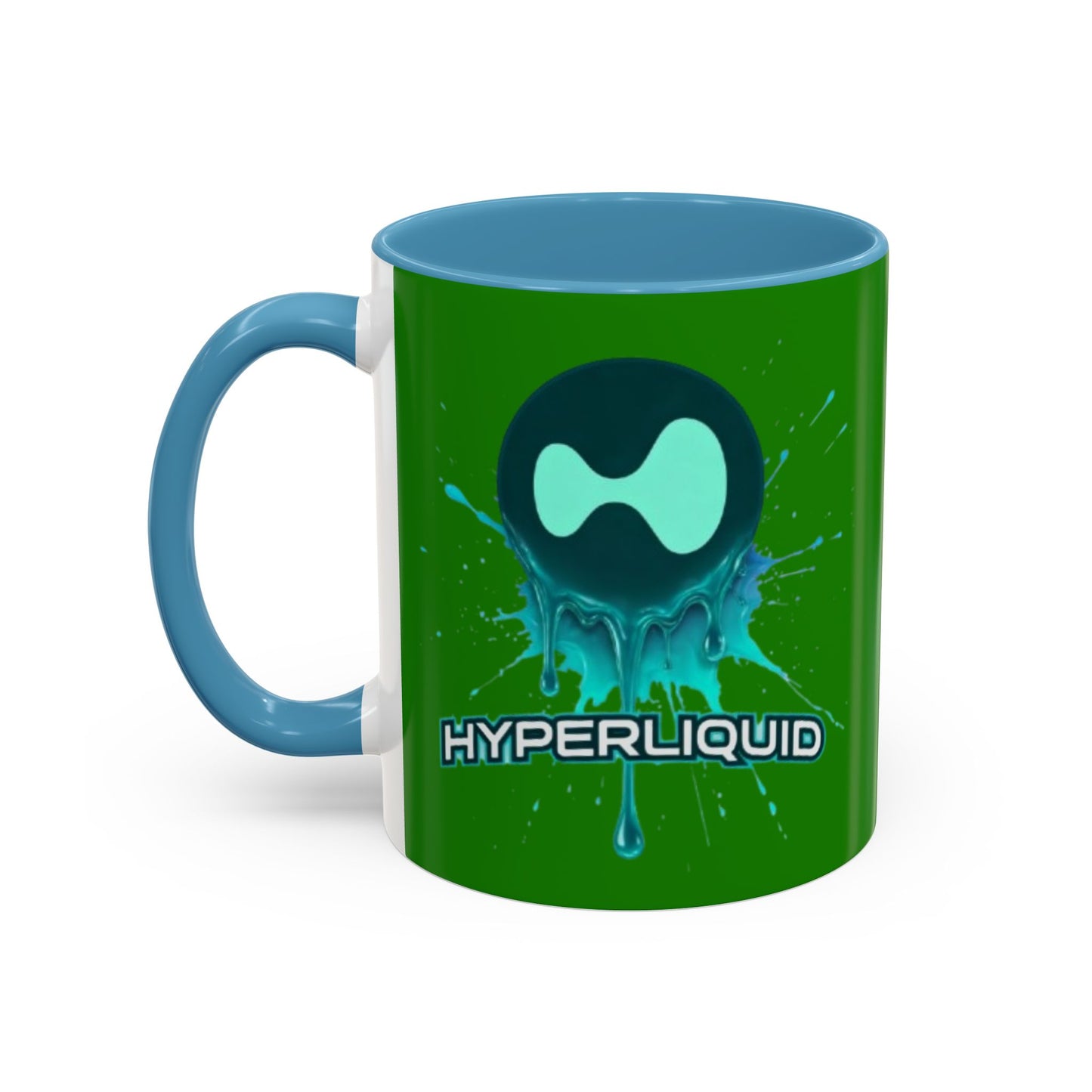 HYPE Drip Green Accent Mug by cypherpunkgear.com