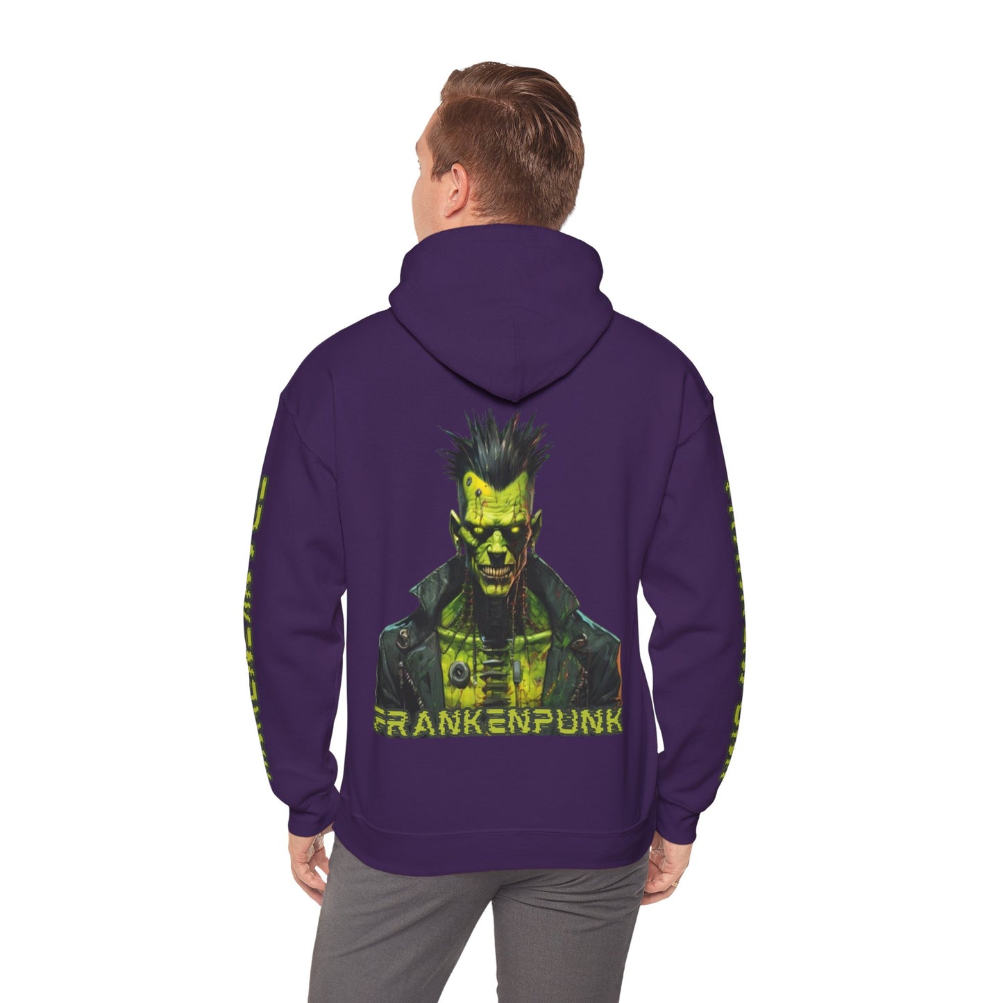 Frankenpunk Hoodie Unisex Hooded Sweatshirt by CreepyCrafts.boo