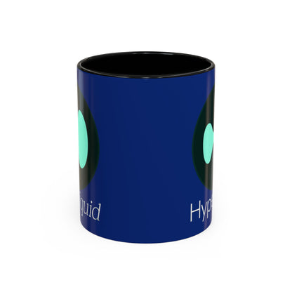 Hyperliquid White font Blue Accent Mug by cypherpunkgear.com