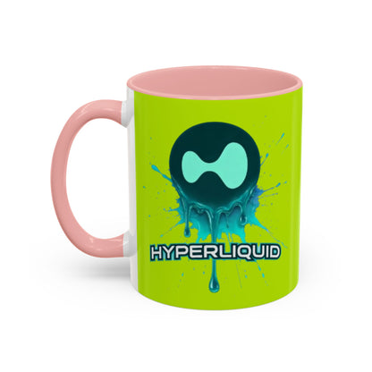HYPE Drip Yellow Accent Mug by cypherpunkgear.com