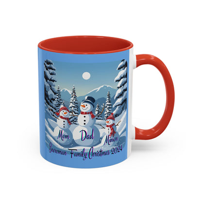 Snowman Family of 3 Accent Mug by cypherpunkgear