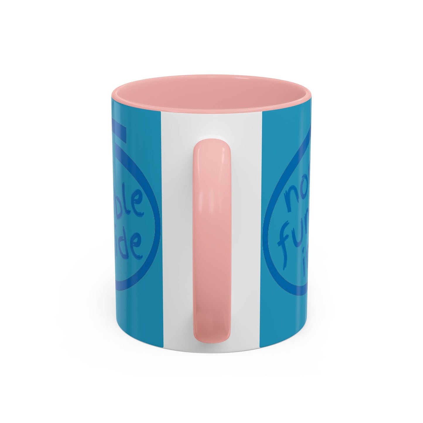 Non-Fungible Inside Turquoise Accent Mug by cypherpunkgear.com
