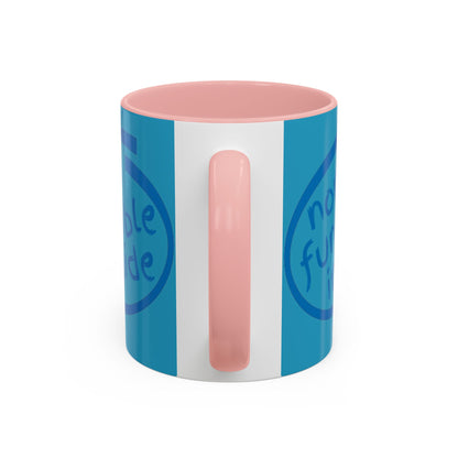 Non-Fungible Inside Turquoise Accent Mug by cypherpunkgear.com