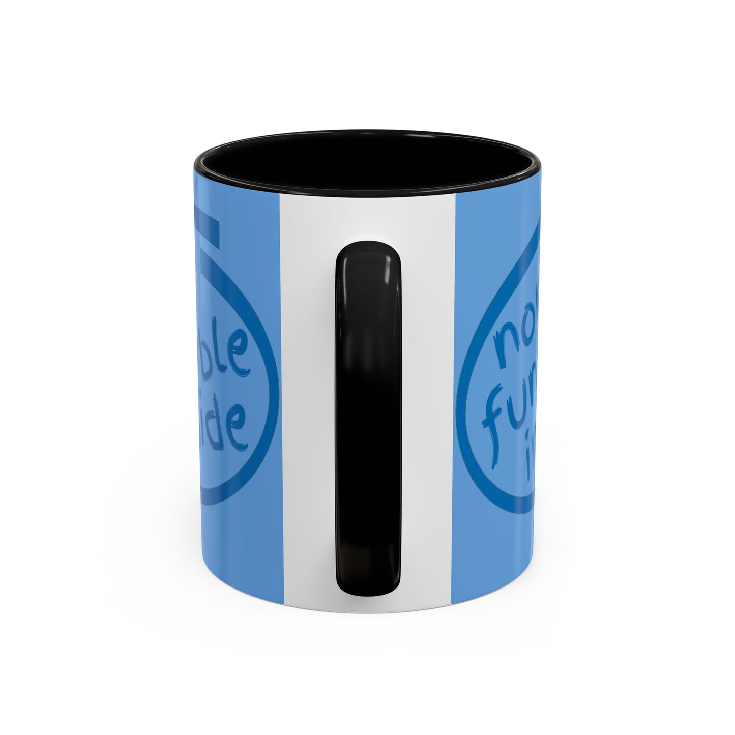 Non-Fungible Inside Light Blue Accent Mug by cypherpunkgear.com