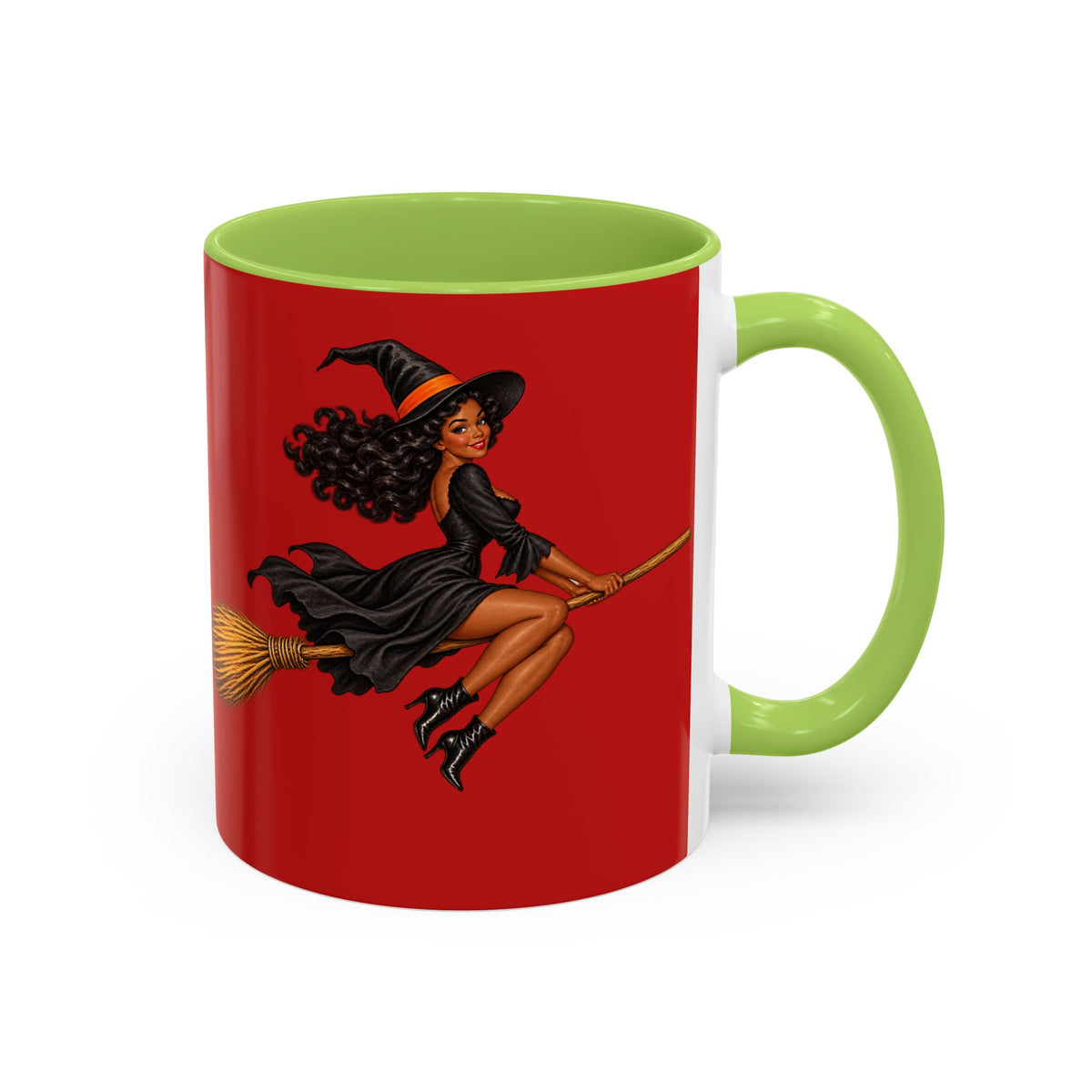 Velvet Vex Red Accent Mug by CreepyCrafts.boo