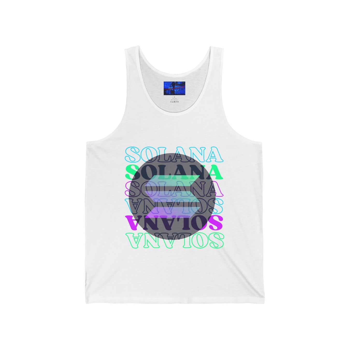 Solana Solana Solana (SOL) Unisex Jersey Tank Top by cypherpunkgear