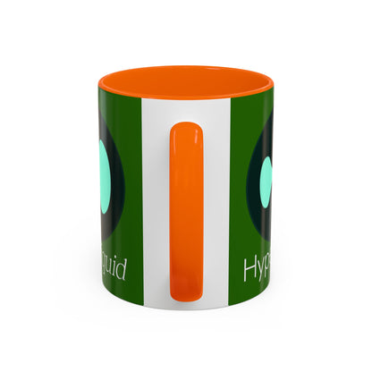 Hyperliquid White font Green Accent Mug by cypherpunkgear.com