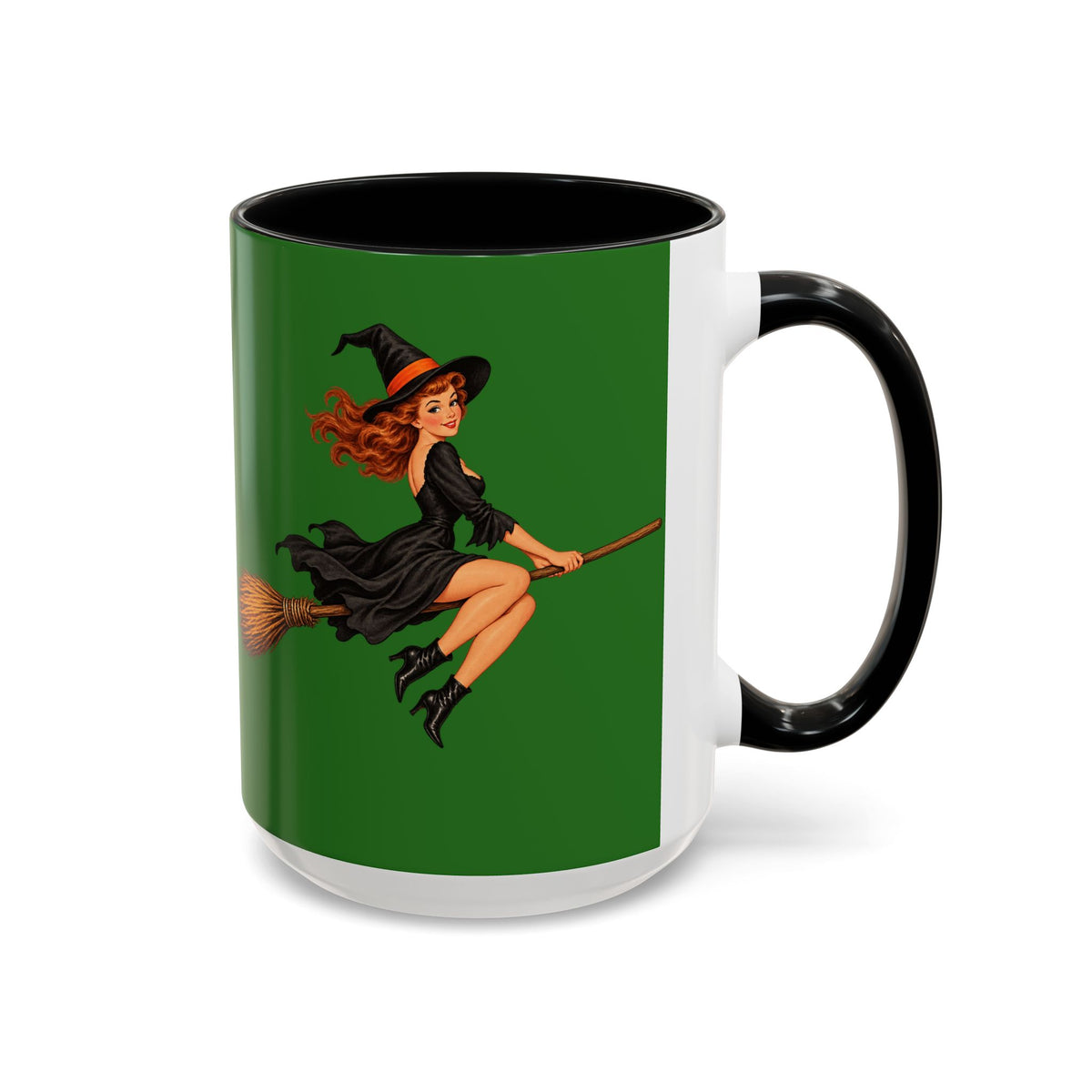 Hazel Hex Green Accent Mug by CreepyCrafts.boo