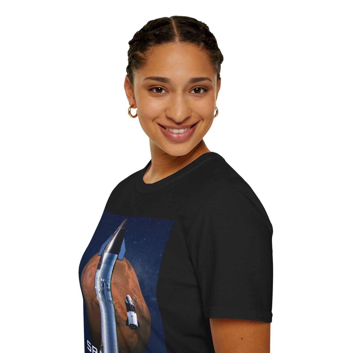 SpaceX Mars Unisex T-Shirt by cypherpunkgear.com