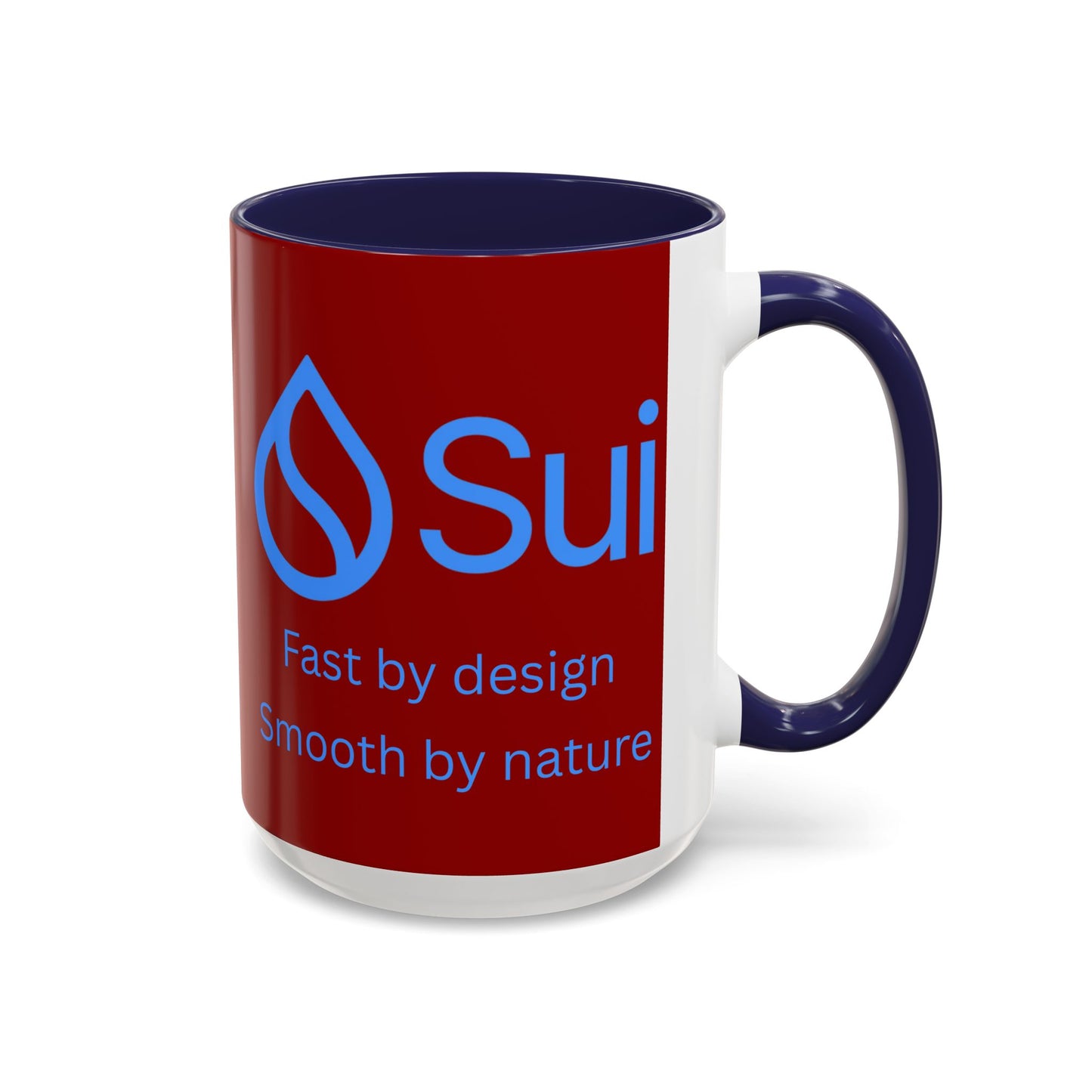 SUI Red Accent Mug by cypherpunkgear.com