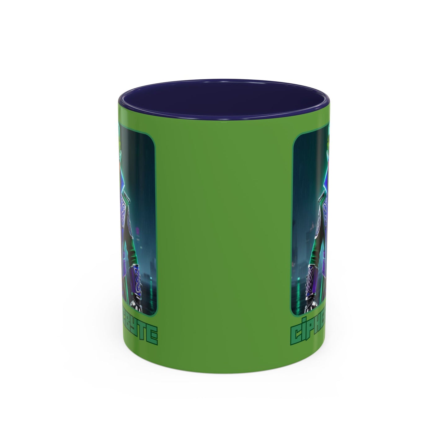 Cipher McByte Accent Mug by cypherpunkgear.com