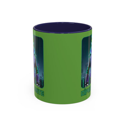 Cipher McByte Accent Mug by cypherpunkgear.com