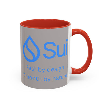 SUI Grey Accent Mug by cypherpunkgear.com