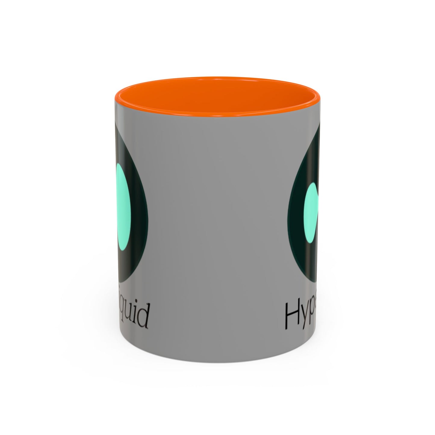 Hyperliquid Black font Grey Accent Mug by cypherpunkgear.com