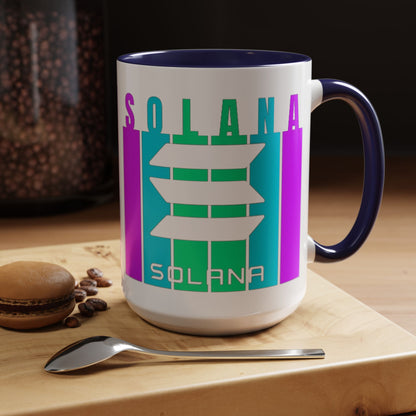 Solana (SOL) Freedom Accent Mug by cypherpunkgear.com