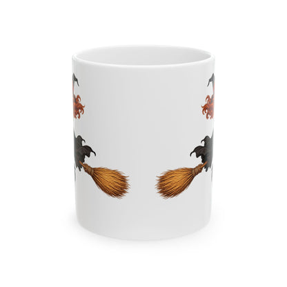 Hazel Hex White Mug by CreepyCrafts.boo