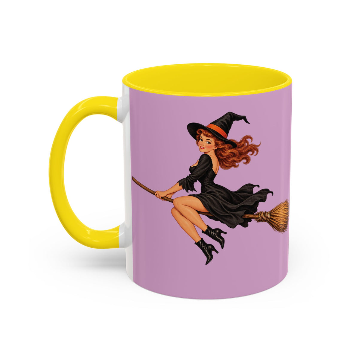 Hazel Hex Pink Accent Mug by CreepyCrafts.boo