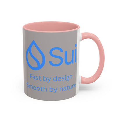 SUI Grey Accent Mug by cypherpunkgear.com
