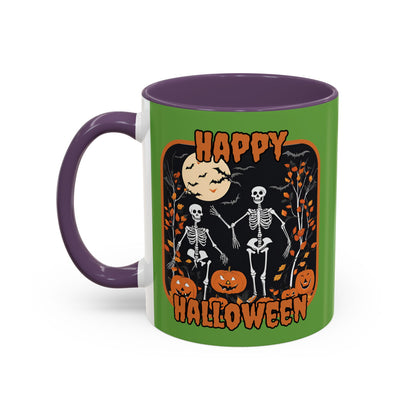 Spooktacular Skeletons of Halloween Accent Mug by CreepyCrafts.boo