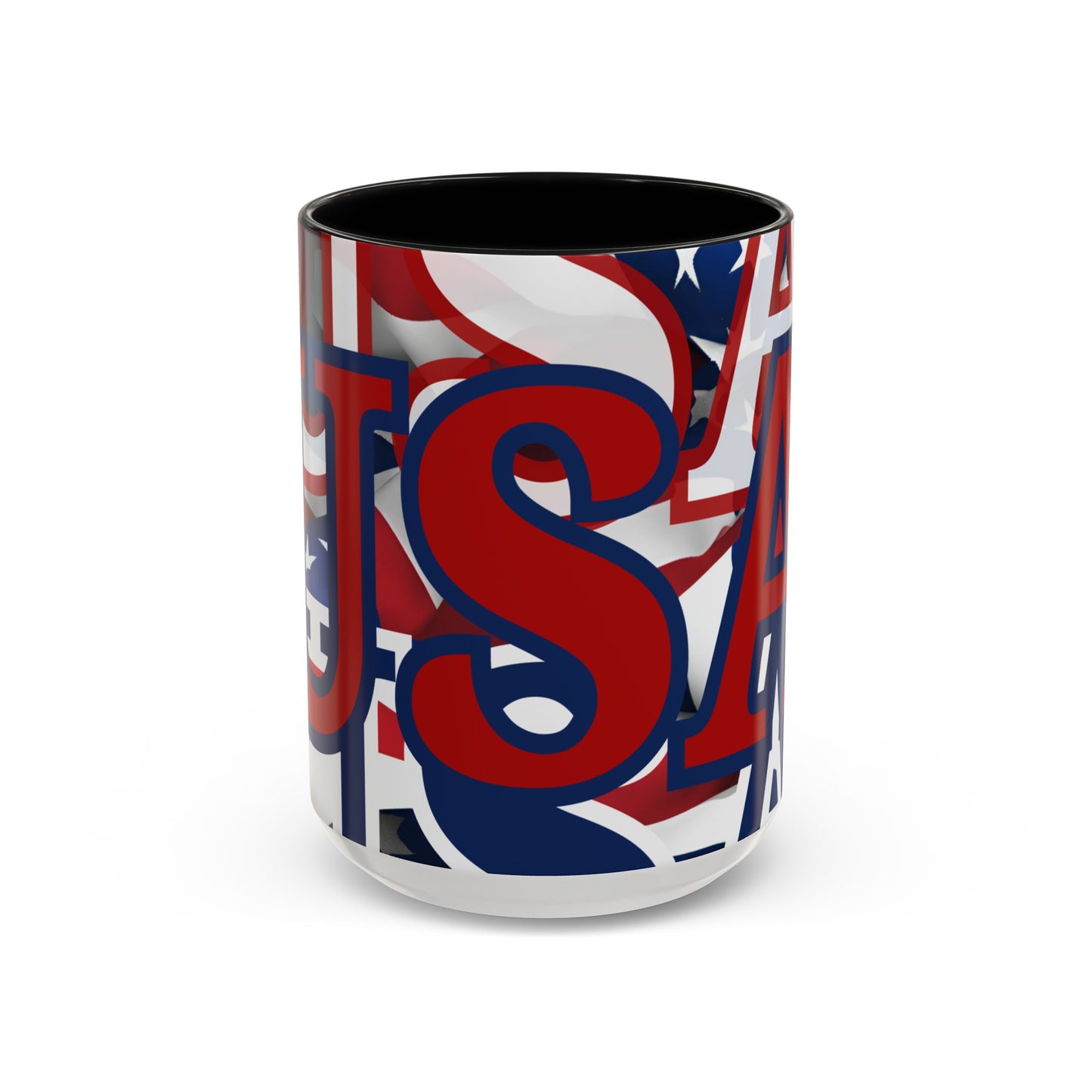 USA! USA! USA RDfont Patriot Accent Mug by cypherpunkgear