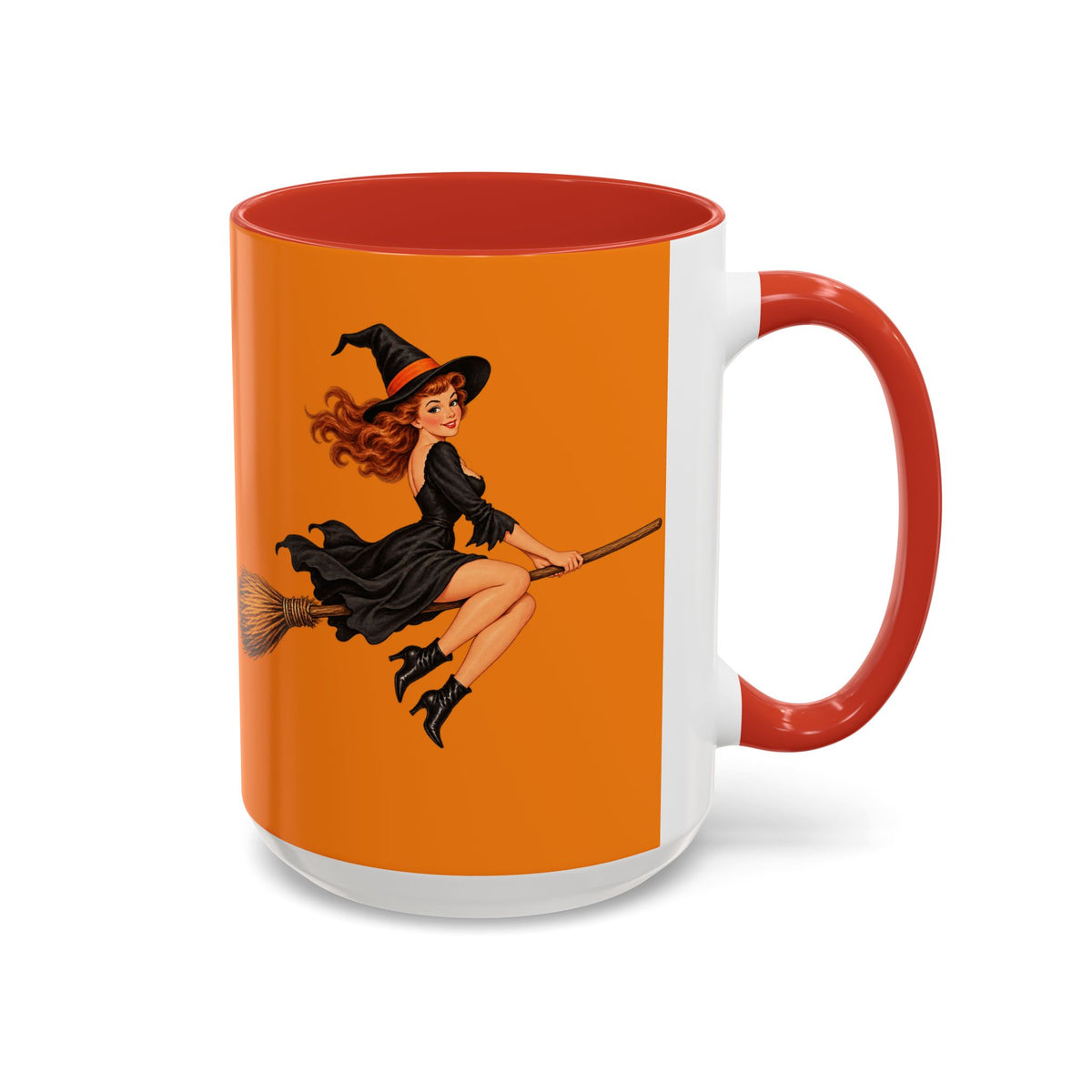 Hazel Hex Orange Accent Mug by CreepyCrafts.boo