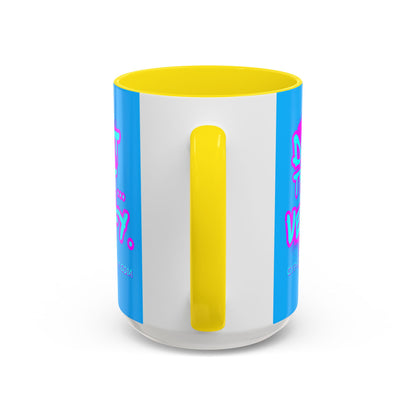 Don't Trust...Verify. Light Blue Accent Mug by cypherpunkgear.com