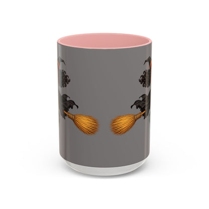 Velvet Vex Grey Accent Mug by CreepyCrafts.boo