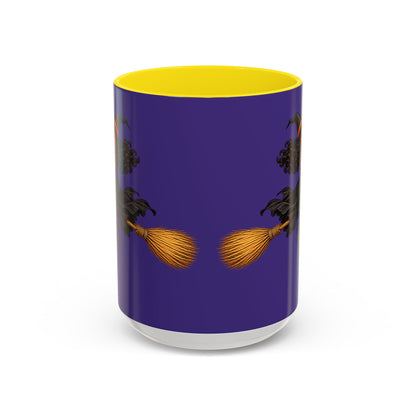 Velvet Vex Purple Accent Mug by CreepyCrafts.boo