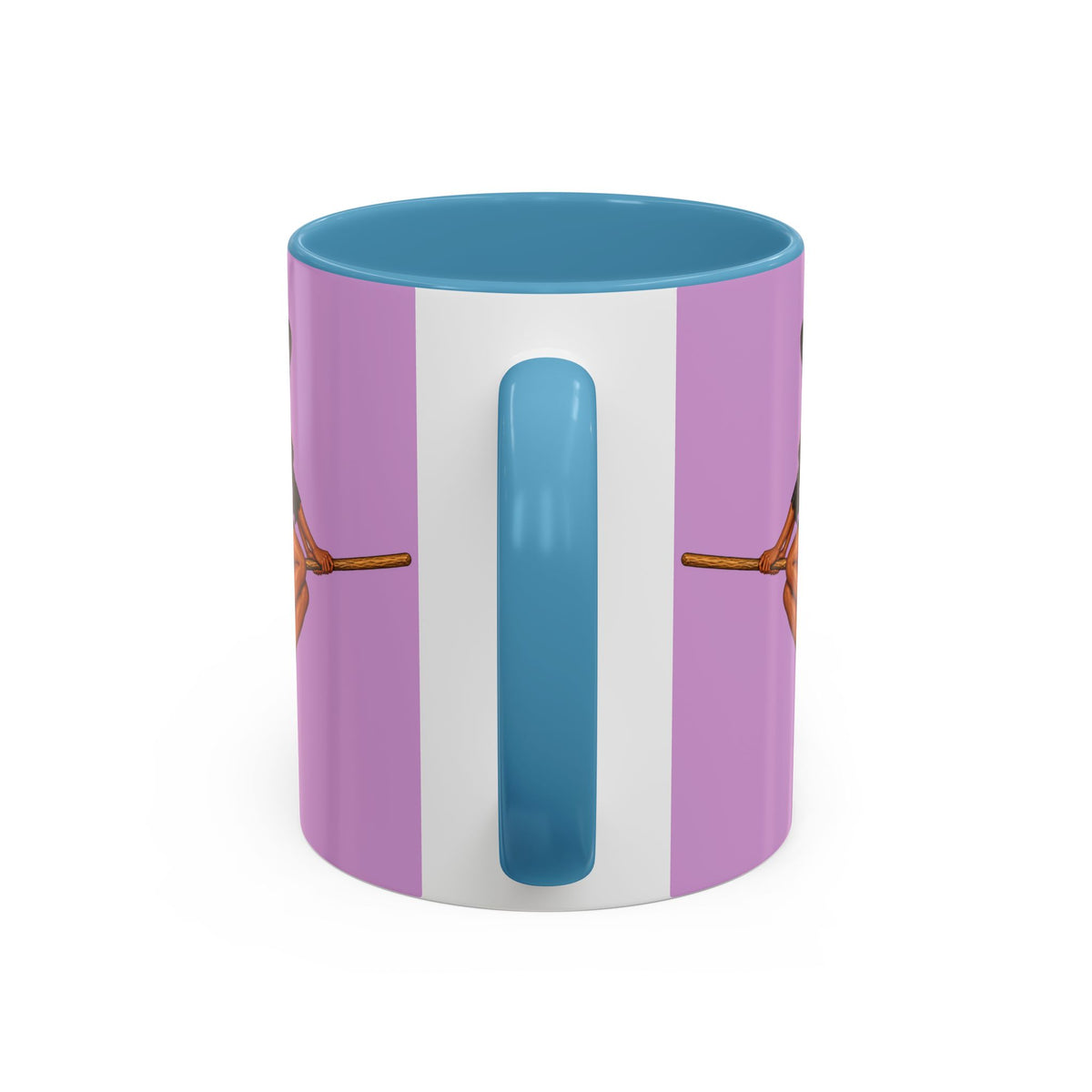 Velvet Vex Pink Accent Mug by CreepyCrafts.boo
