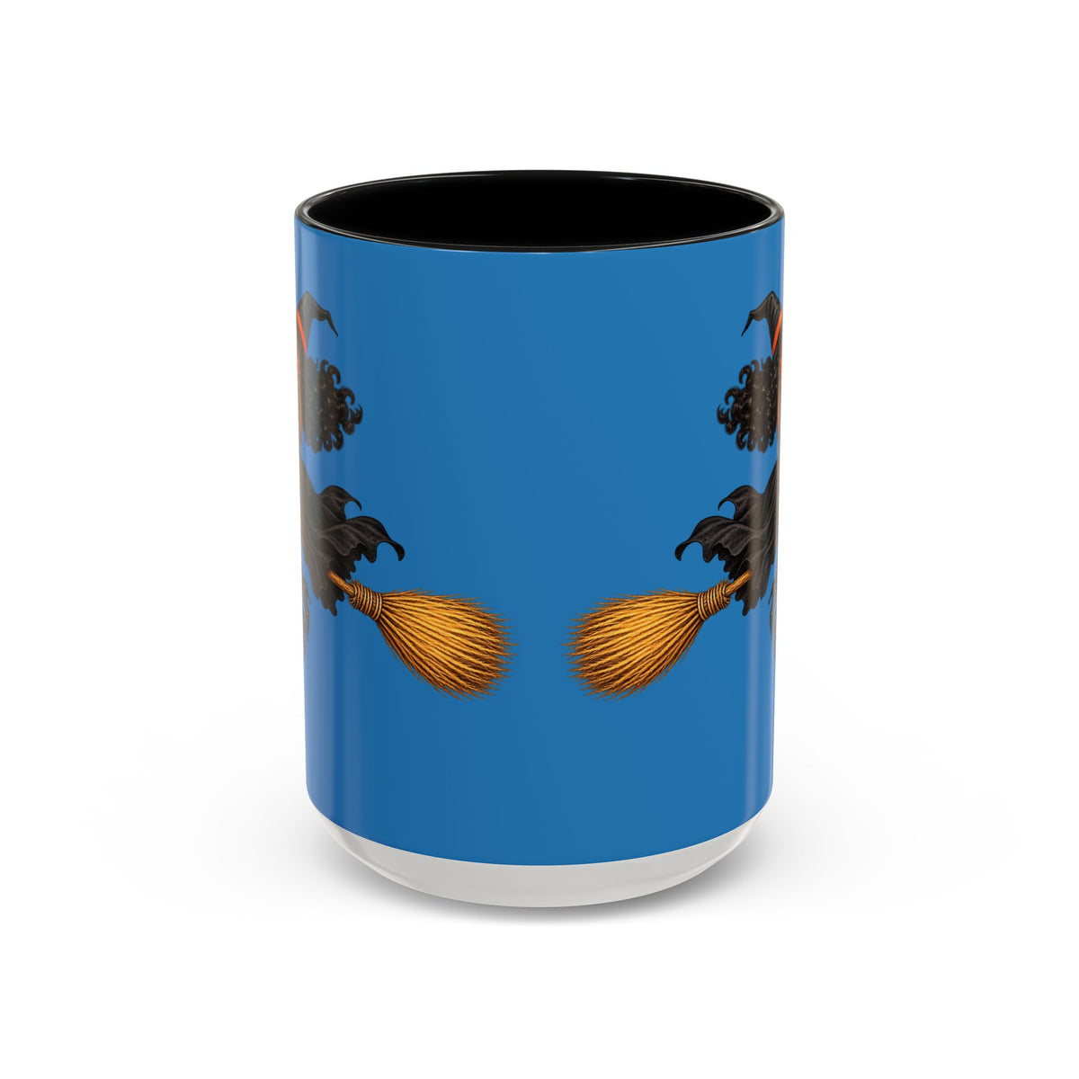 Velvet Vex Blue Accent Mug by CreepyCrafts.boo
