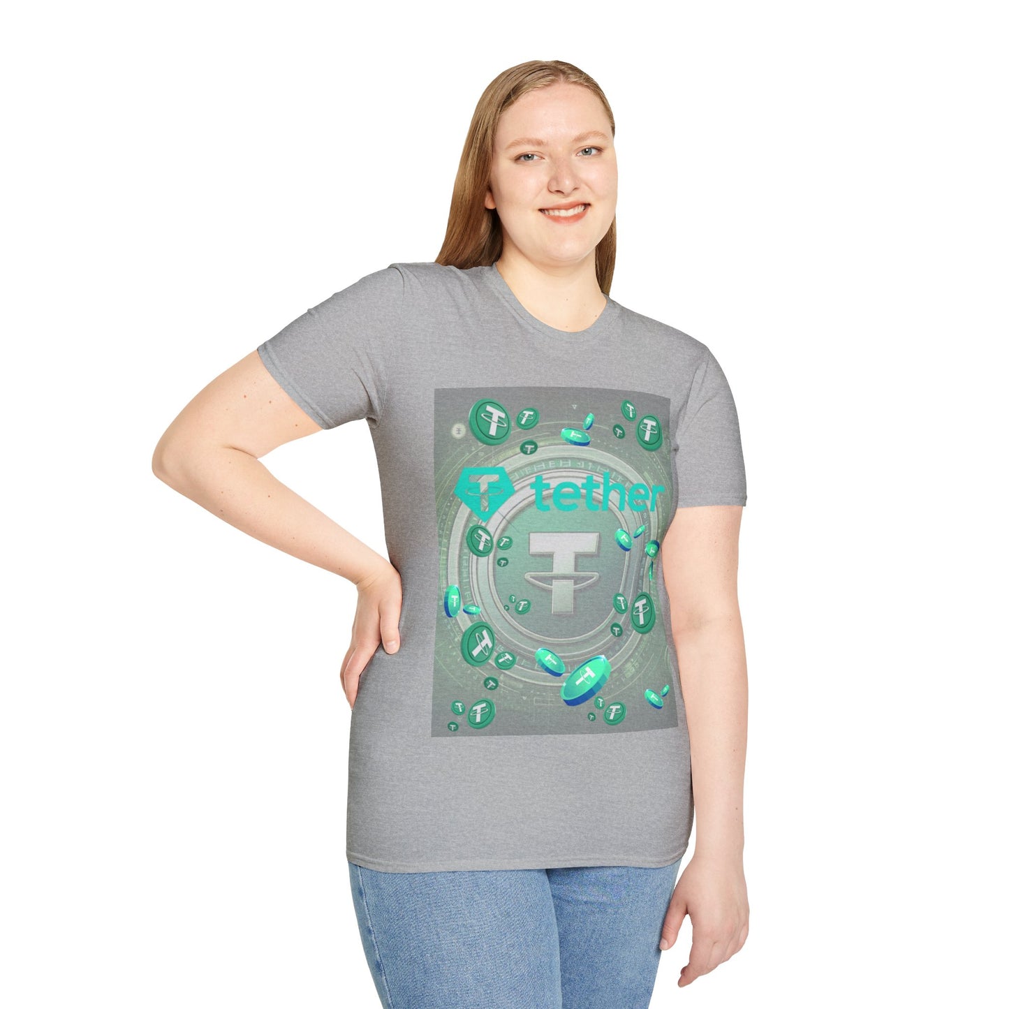 Tether LTcolors Unisex T-Shirt by cypherpunkgear.com