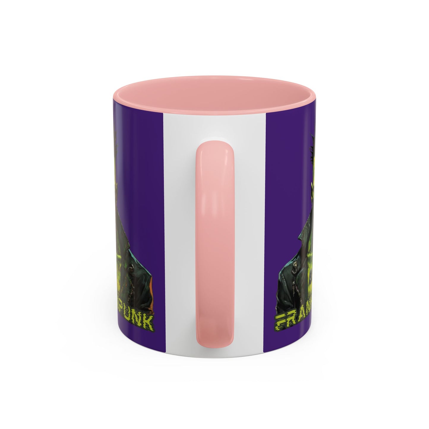 Frankenpunk Purple Accent Mug by CreepyCrafts.boo