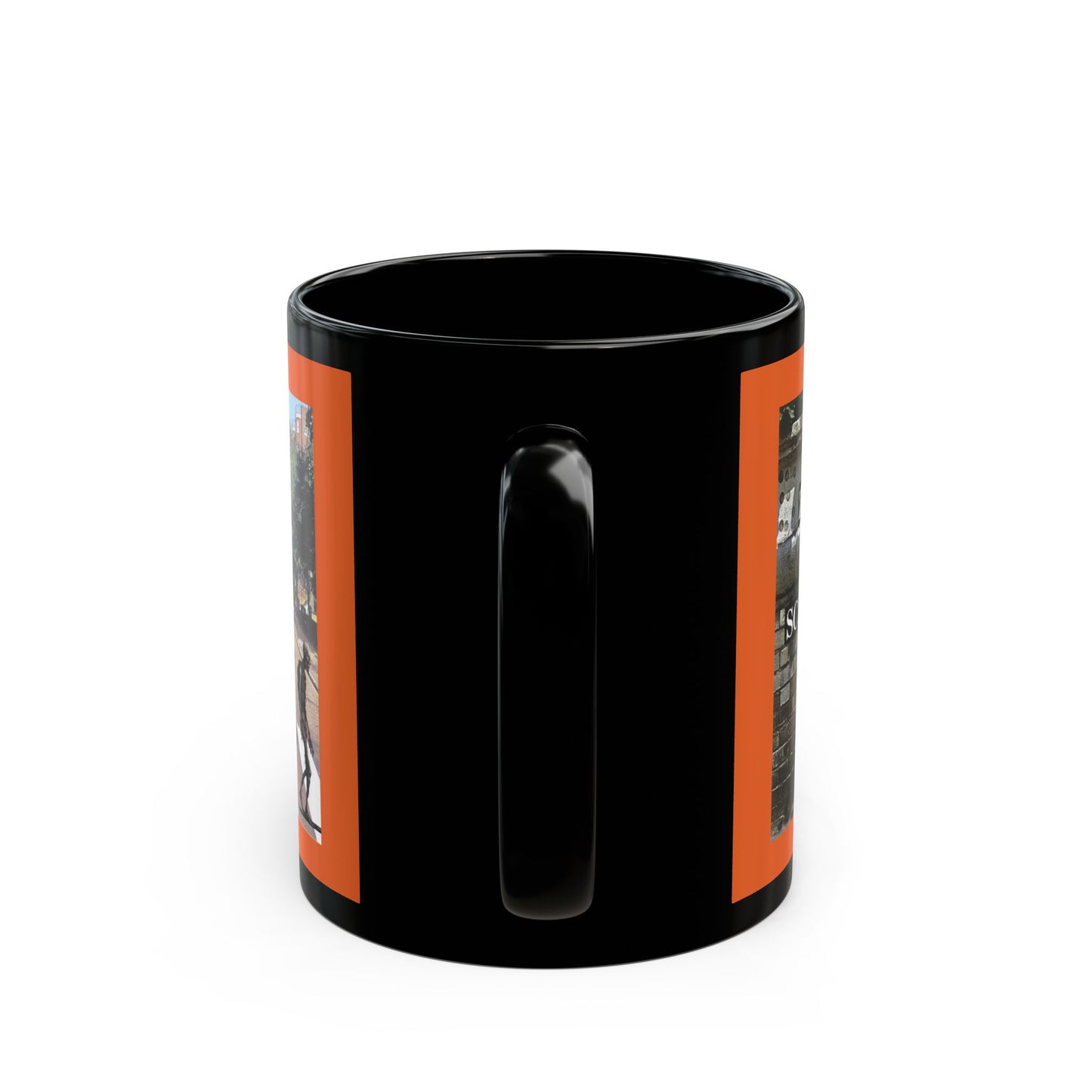 2-sided, Scabby Road Orange Mug by CreepyCrafts.boo