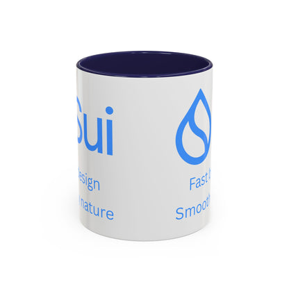 SUI White Accent Mug by cypherpunkgear.com