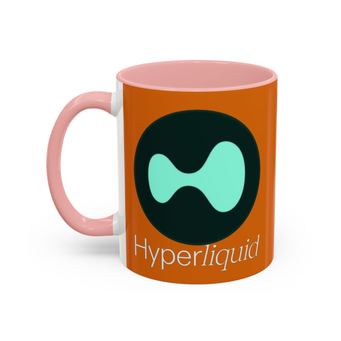 Hyperliquid White font Orange Accent Mug by cypherpunkgear.com