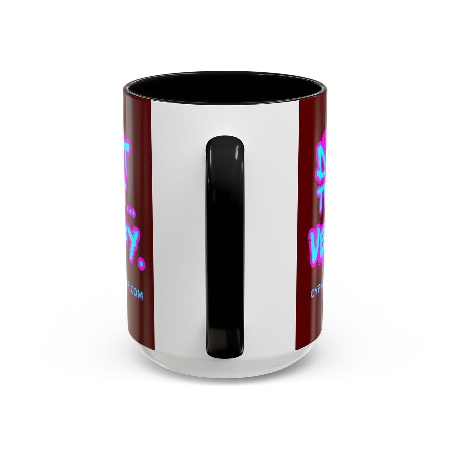 Don't Trust...Verify. Red Accent Mug by cypherpunkgear.com