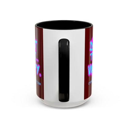 Don't Trust...Verify. Red Accent Mug by cypherpunkgear.com