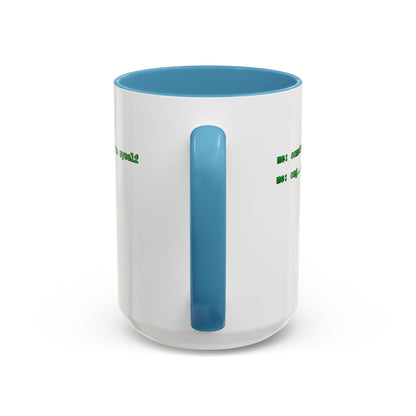 Sometimes I talk to myself - me: omg...same White Accent Mug by cypherpunkgear.com