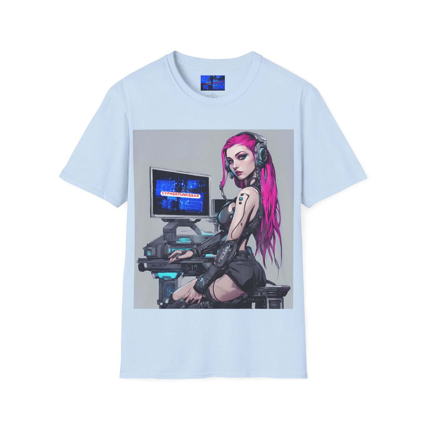 Netrunner Cyberpunk Unisex T-Shirt by cypherpunkgear