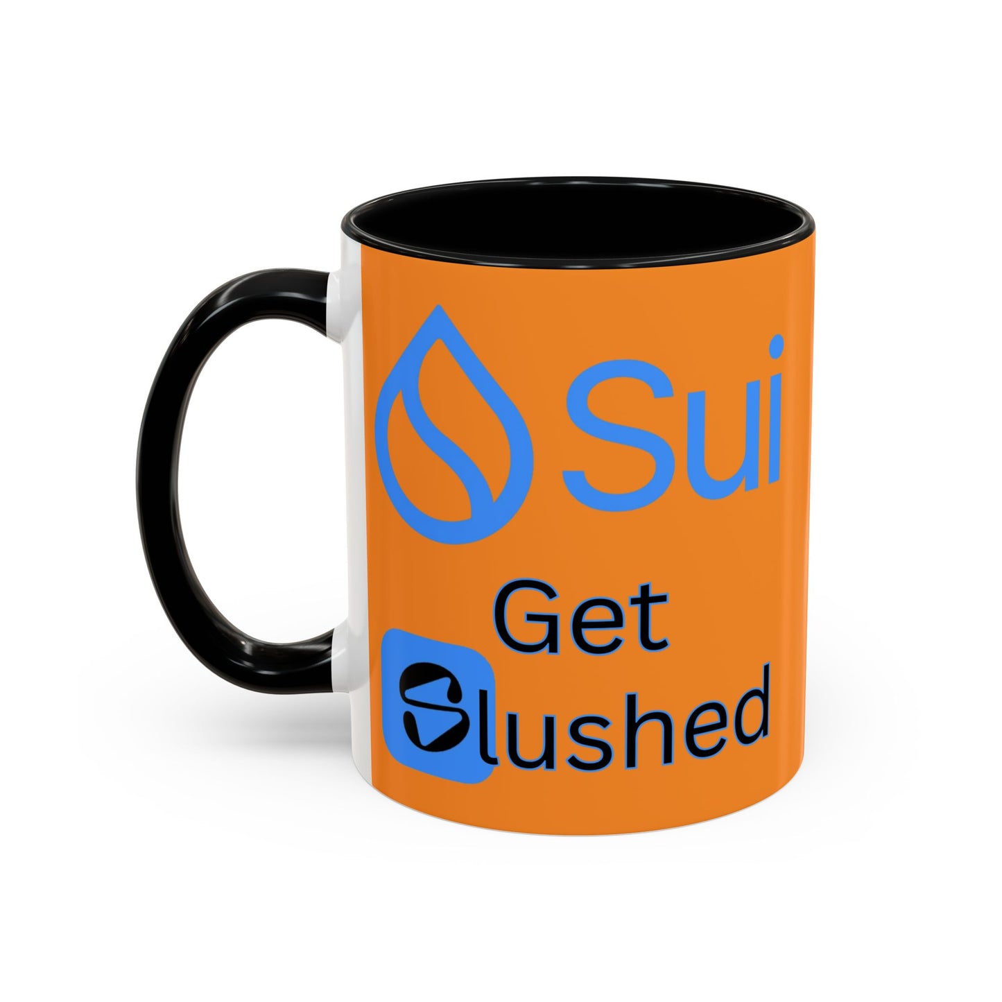 Sui: Get Slushed Orange Accent Mug by cypherpunkgear.com