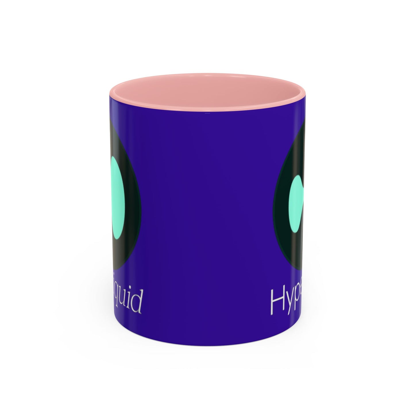 Hyperliquid White font Dark Purple Accent Mug by cypherpunkgear.com