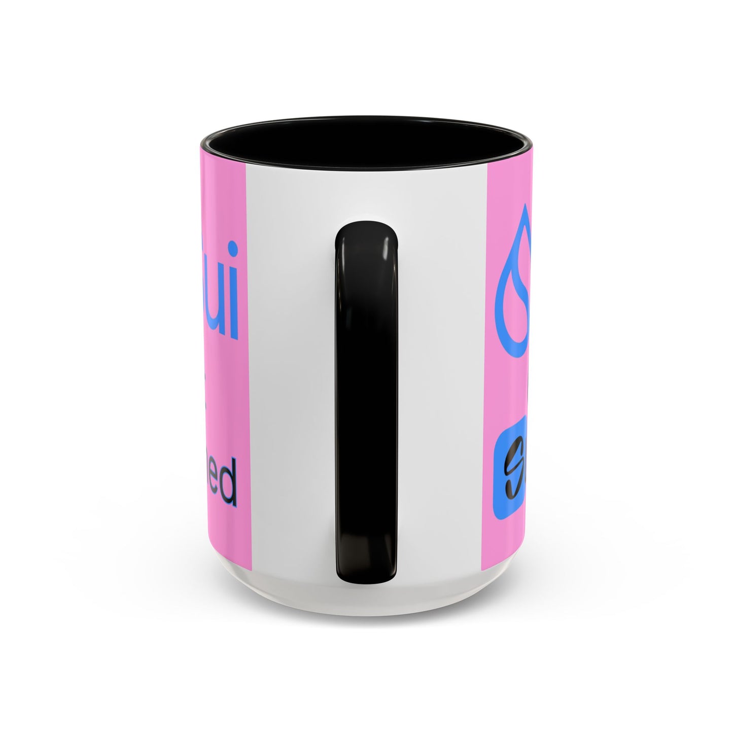 Sui: Get Slushed Pink Accent Mug by cypherpunkgear.com