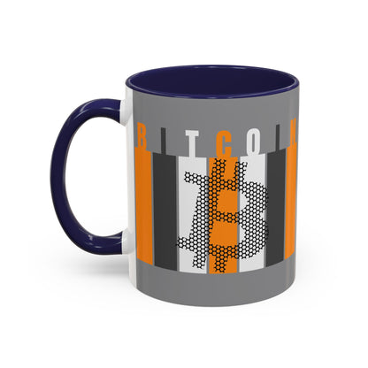 Bitcoin (BTC) Freedom Accent Mug by cypherpunkgear.com