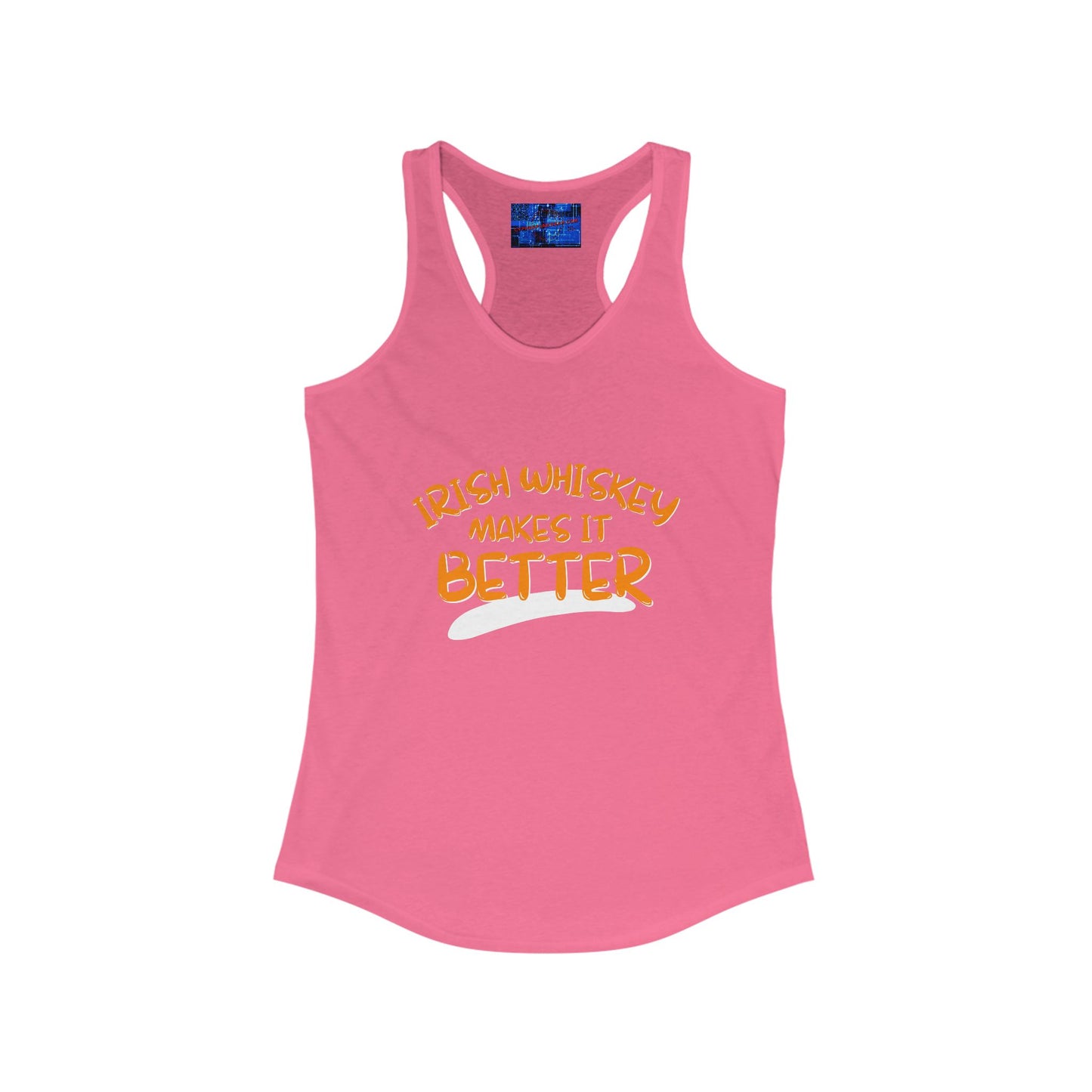 Irish Whiskey makes it better OGfont Women's Racerback Tank Top by cypherpunkgear.com
