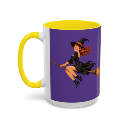 Hazel Hex Purple Accent Mug by CreepyCrafts.boo