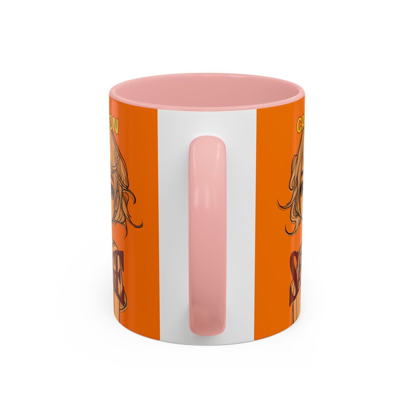 Caution, Savage Orange Accent Mug by cypherpunkgear.com