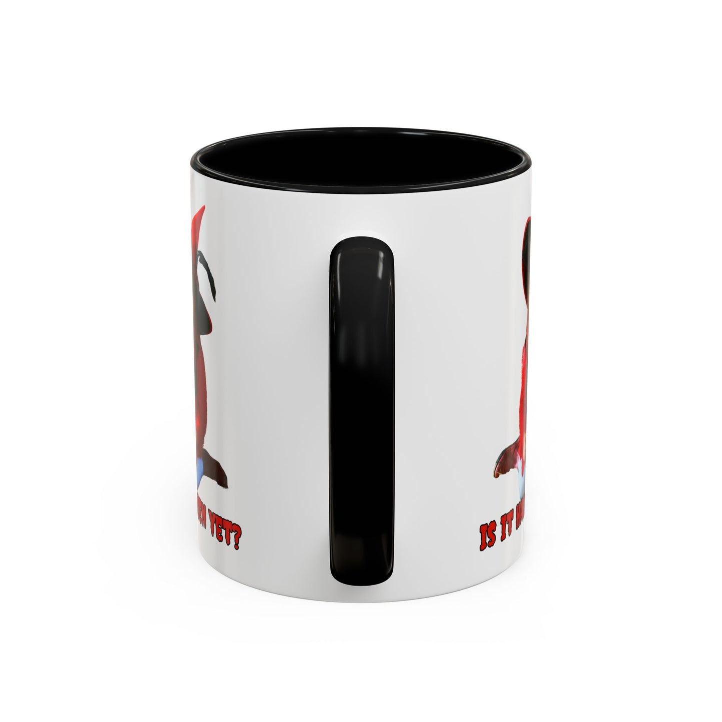 Is it Halloween yet? White Accent Mug by CreepyCrafts.boo